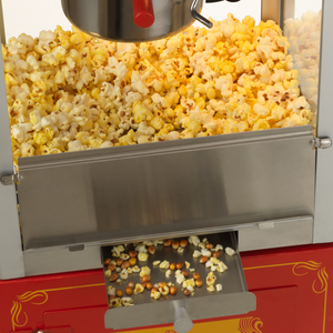 FunTime FT421CR 4oz Red Bar Table Top Popcorn Popper Maker Machine