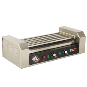 Roller Dog RDB12SS Commercial Style 12 Hot Dog 5 Roller Grill Cooker Machine
