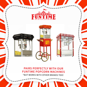 FunTime FT412 4-Ounce 3-in-1 Popcorn portion Movie Pouch Kit - 12pk