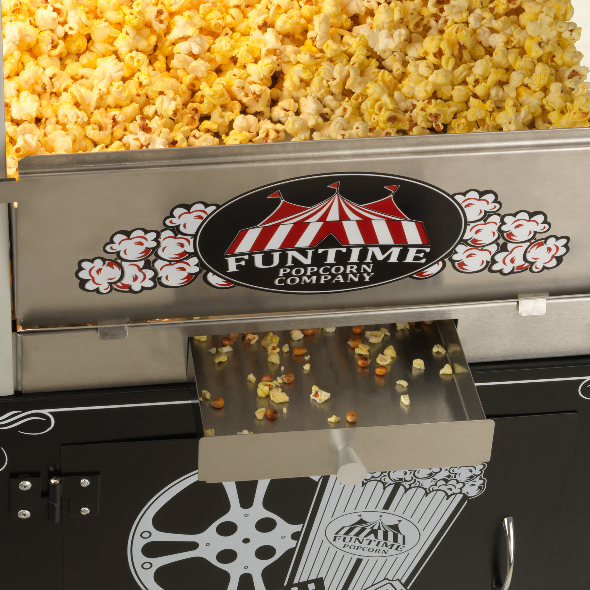 Funtime Palace 16 oz. Hot Oil Stainless Steel Popcorn Popper