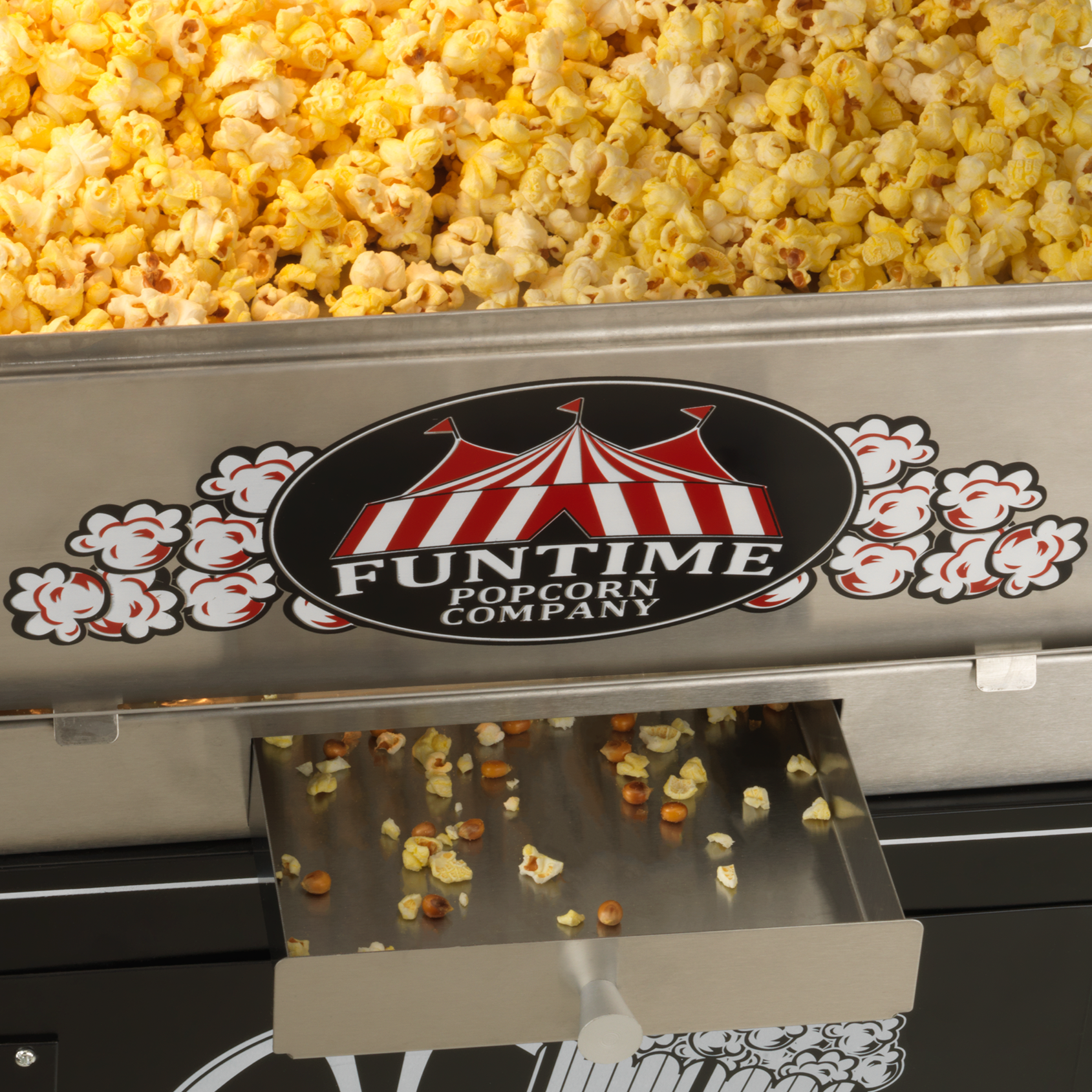 Funtime Palace 16 oz. Hot Oil Stainless Steel Popcorn Popper