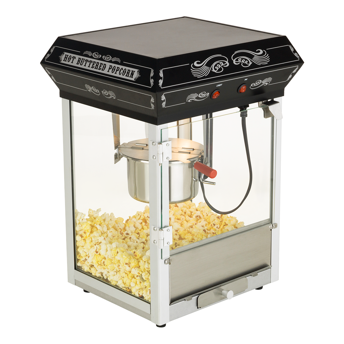 Funtime FT421CB Carnival Style 4oz Hot Oil Popcorn Machine, Black
