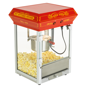 FunTime FT421CB 4oz Black Bar Table Top Popcorn Popper Maker Machine