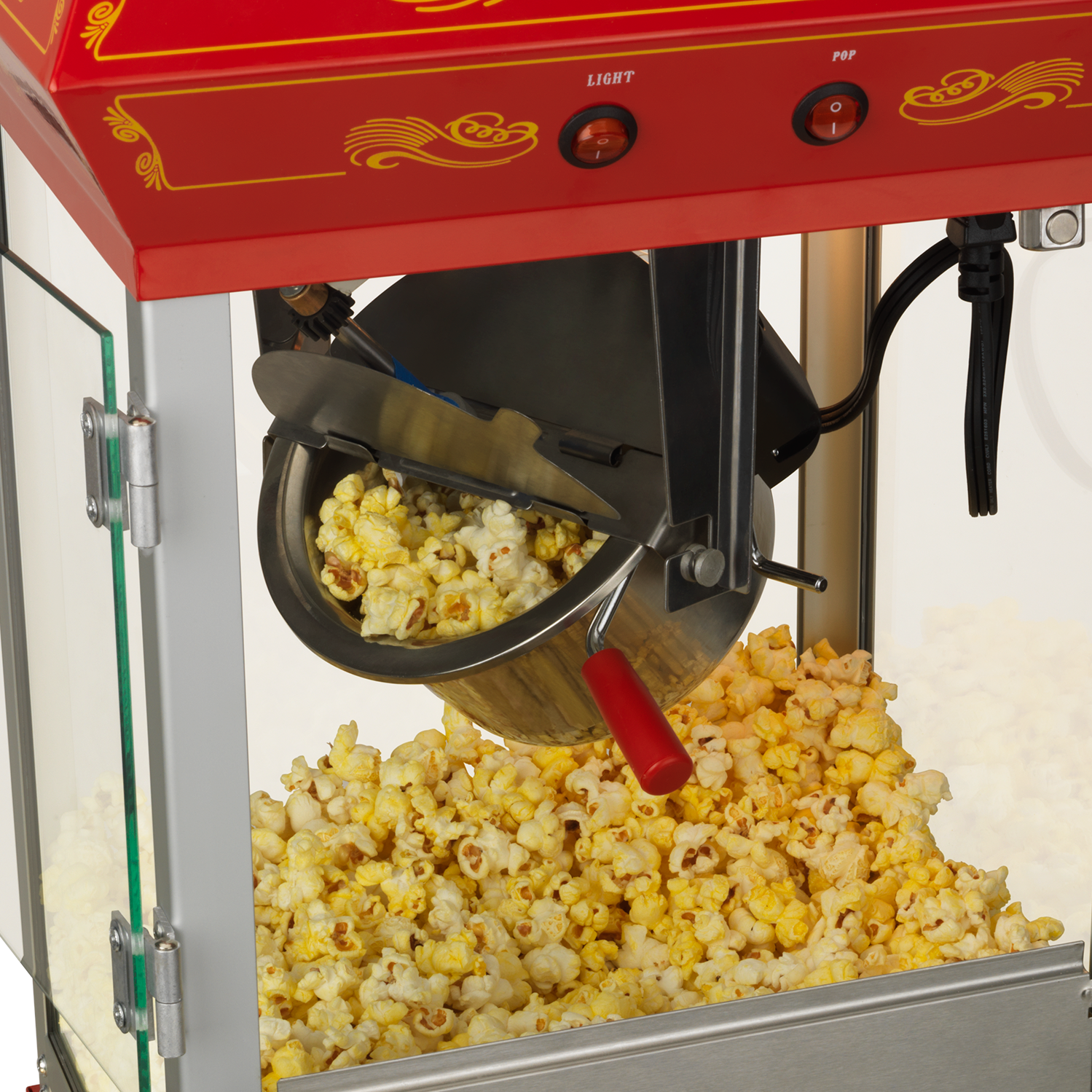 Funtime FT421CR Carnival Style 4oz Hot Oil Popcorn Machine (Red)