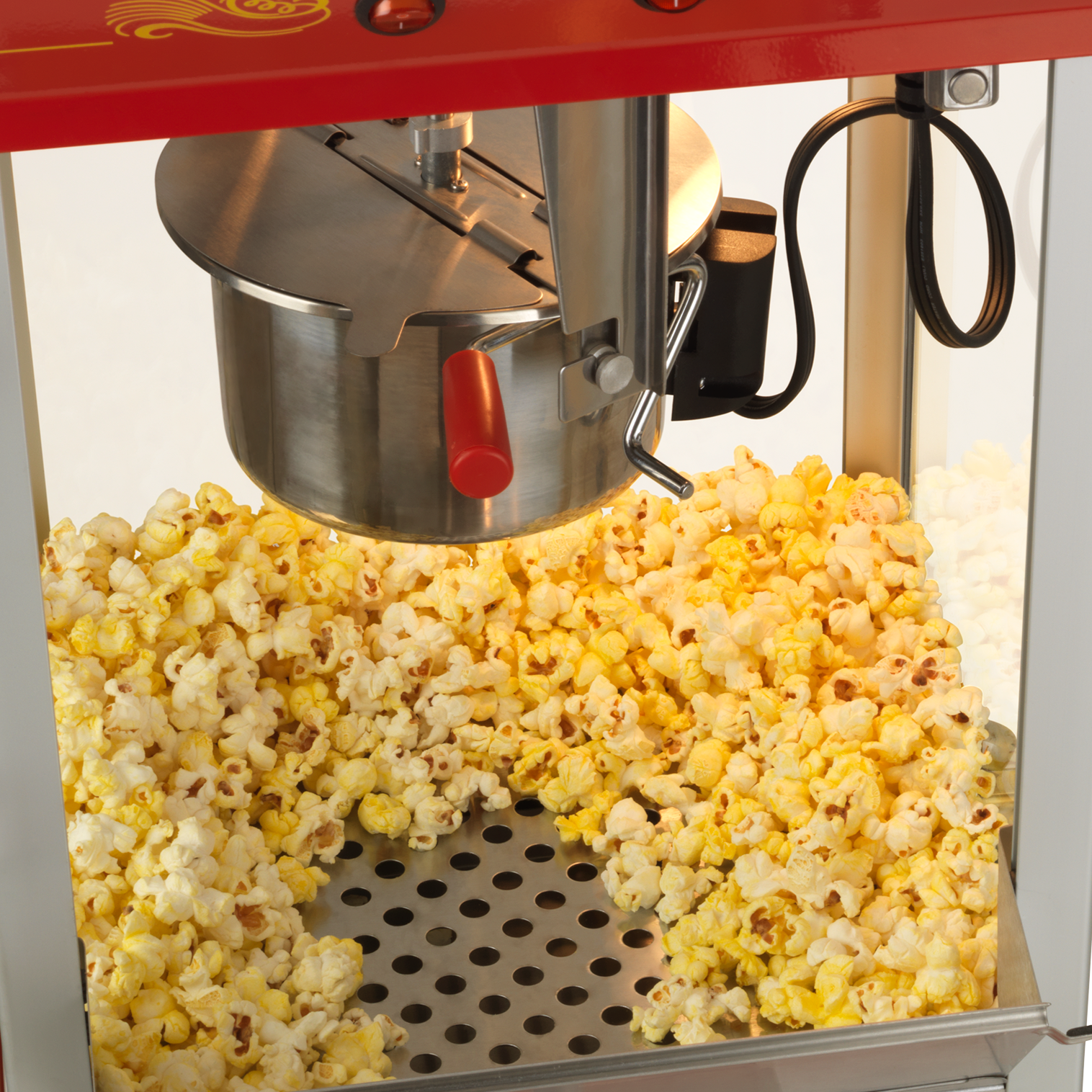 Funtime FT421CR Carnival Style 4oz Hot Oil Popcorn Machine (Red)