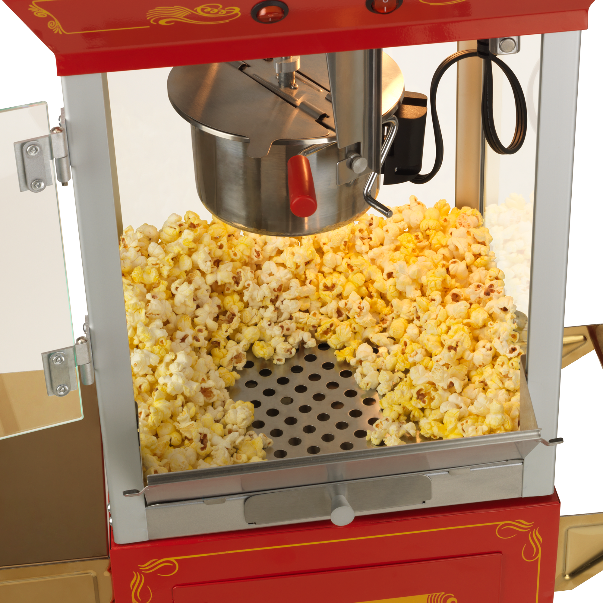 FunTime FT825CR 8oz Red Bar Table Top Popcorn Popper Maker Machine -  funtimepopcorn