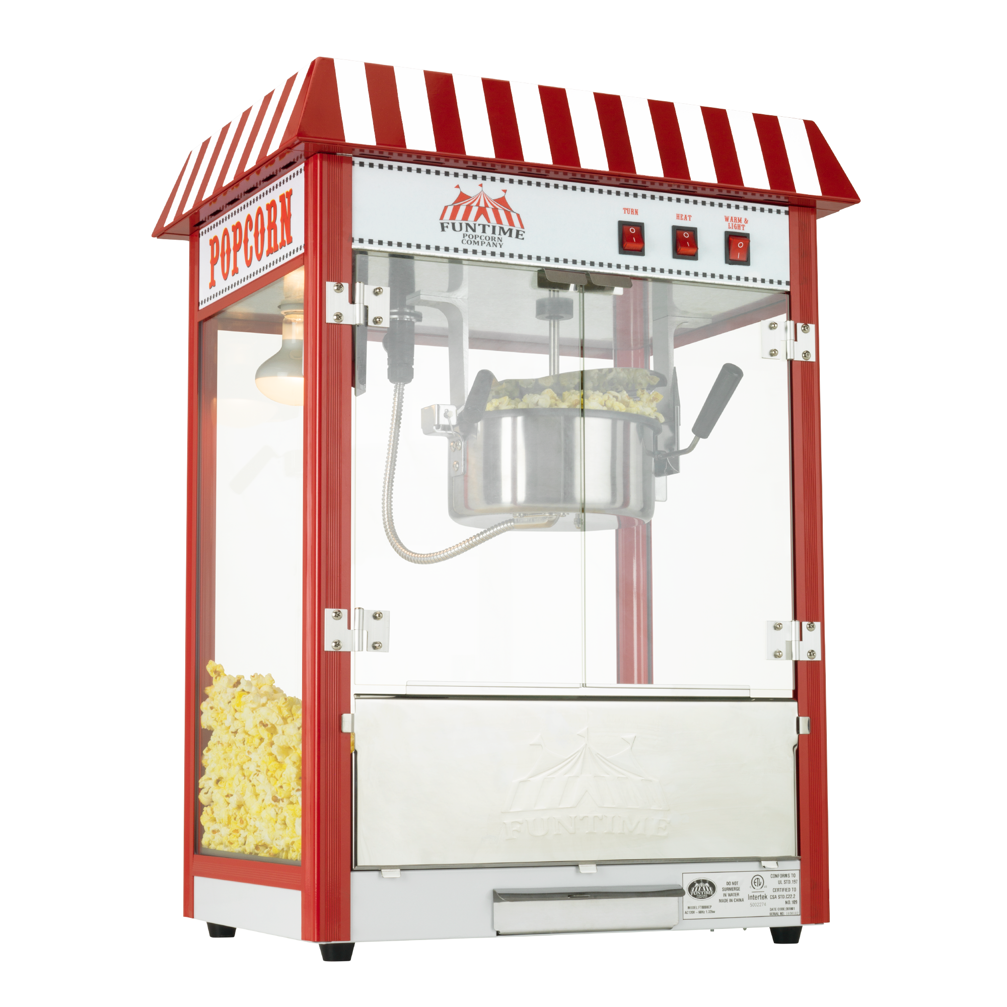 FunTime FT8000CP 8 OZ Commercial Style Carnival Bar Style