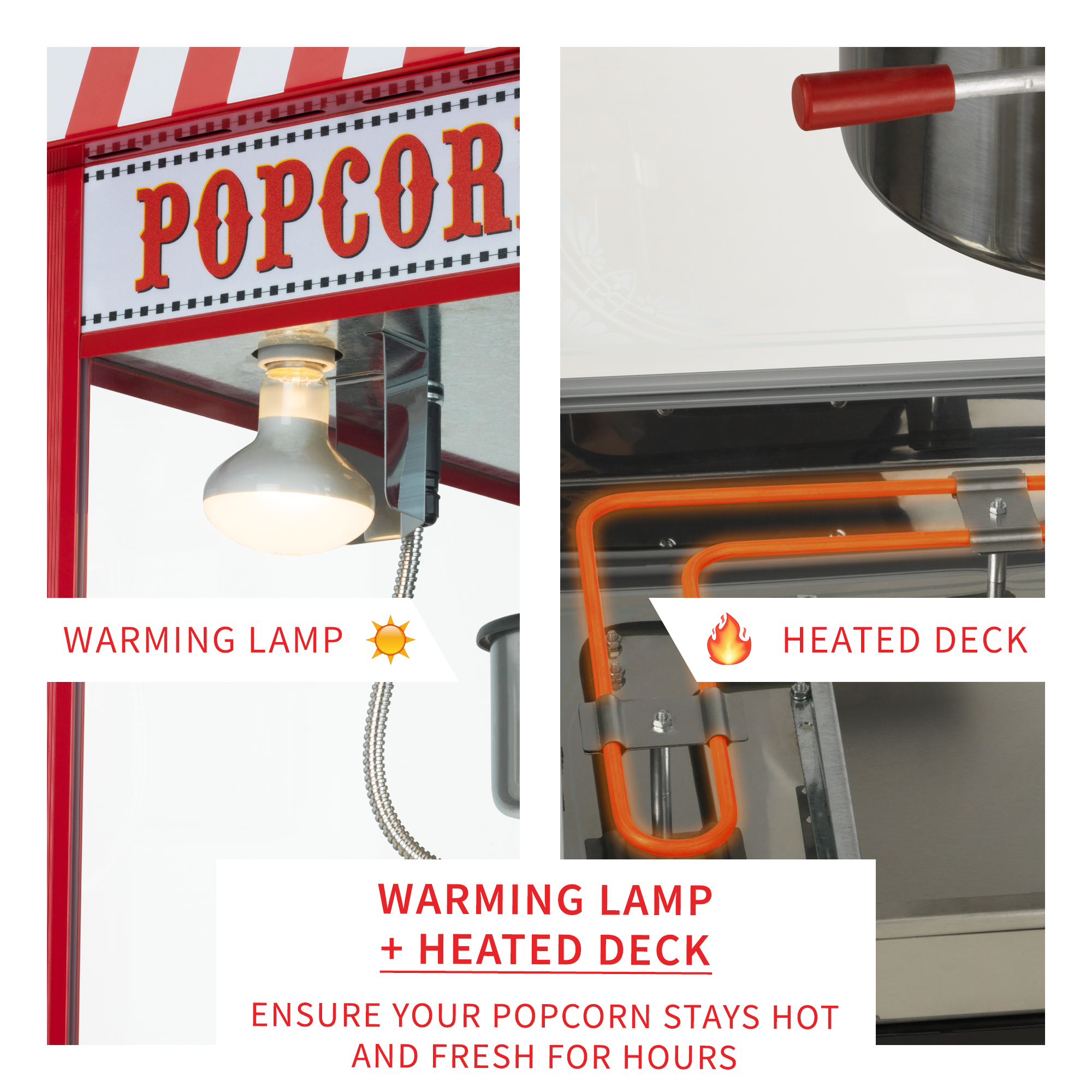 8 oz. Street Vendor Popcorn Machine For Small Business Or Bars