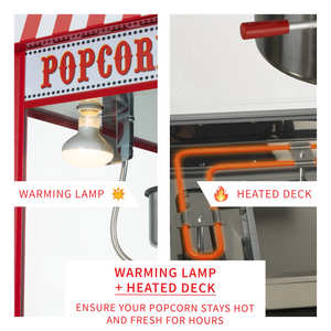 FunTime FT8000CP 8 OZ Commercial Style Carnival Bar Style Popcorn Popper Machine