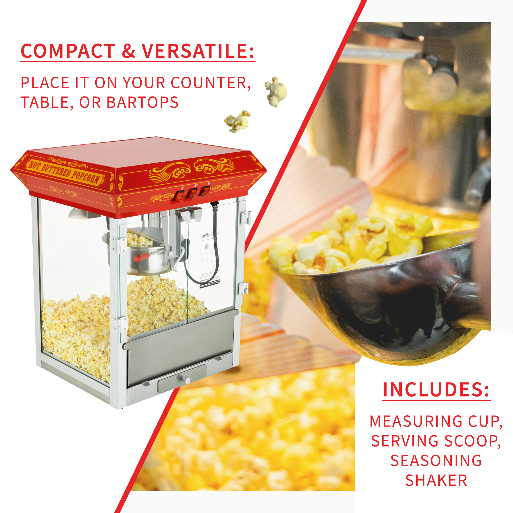 Automatic online popcorn machine