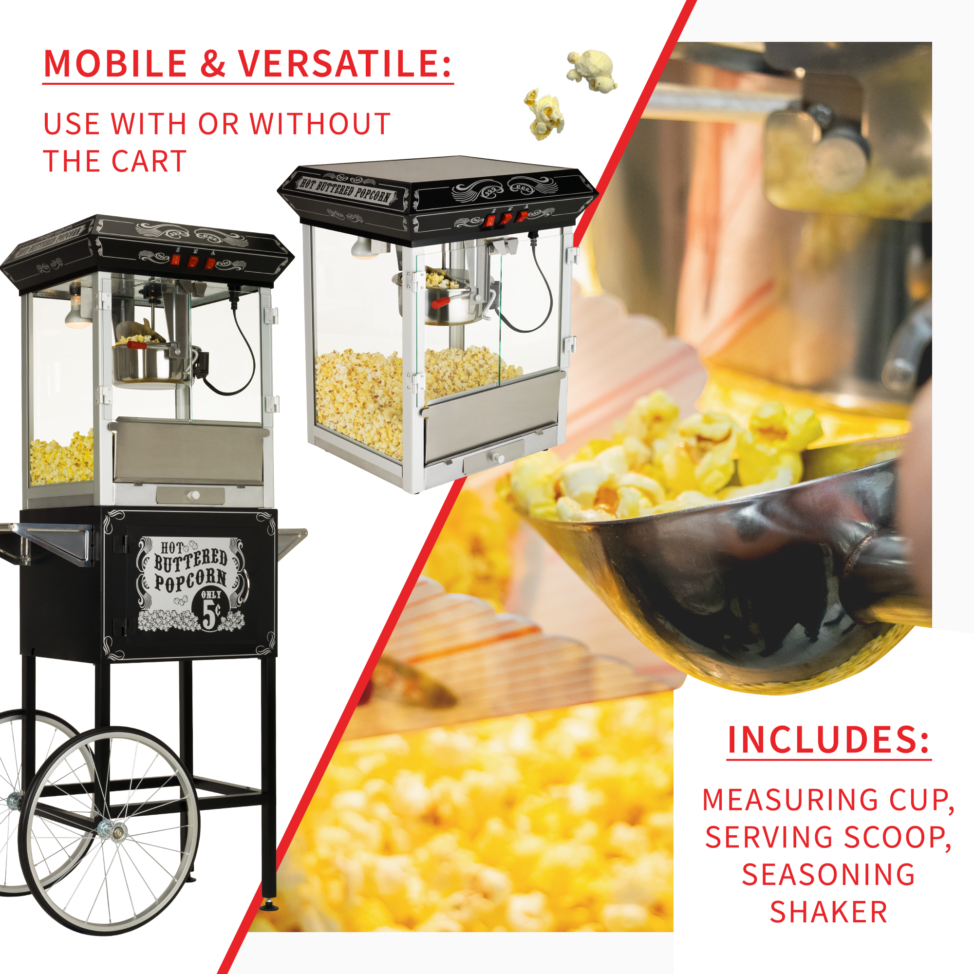 Black discount popcorn popper