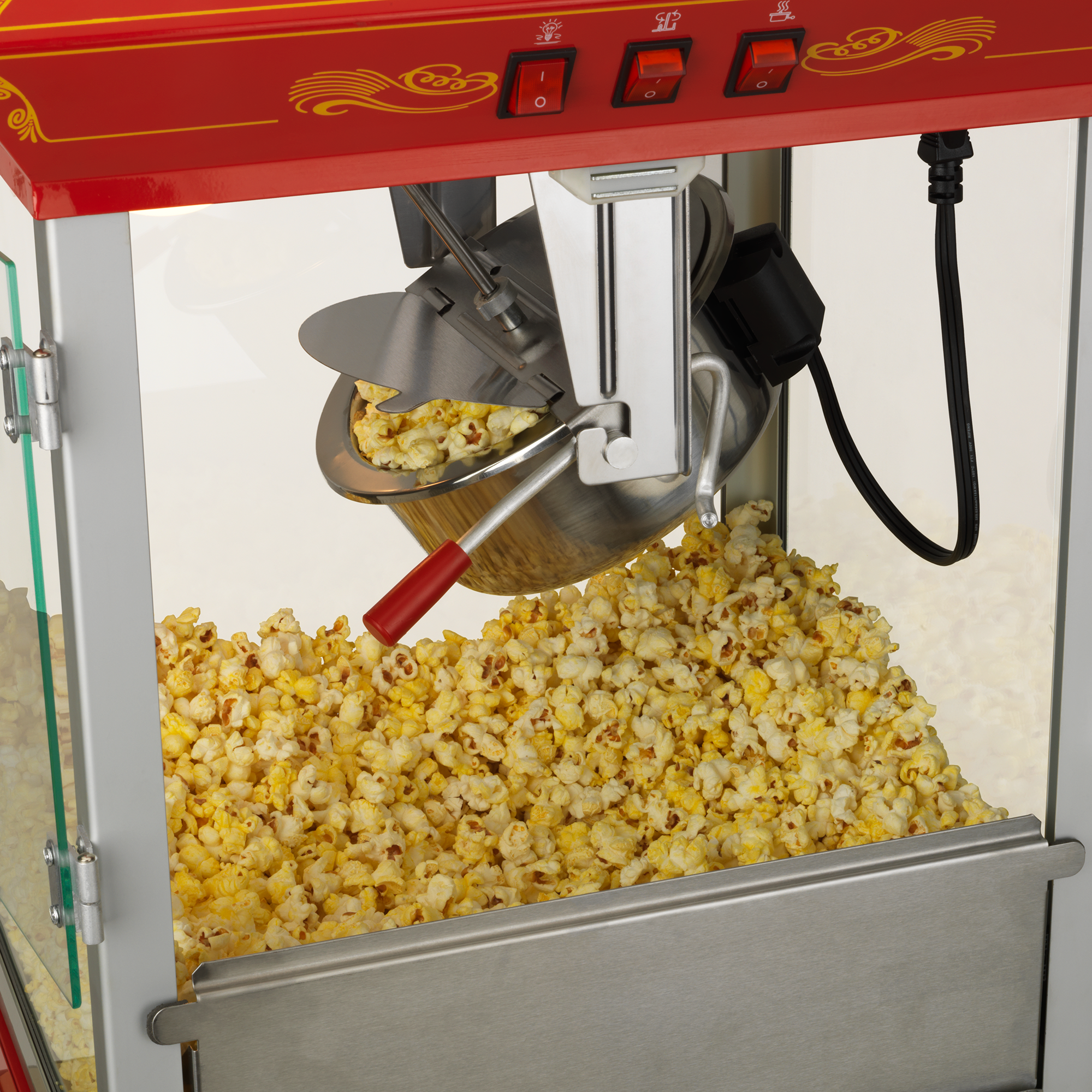 Top Popcorn Machine Top bar top popcorn machine Outlet Funtime 4oz Red Theater Style Table ...