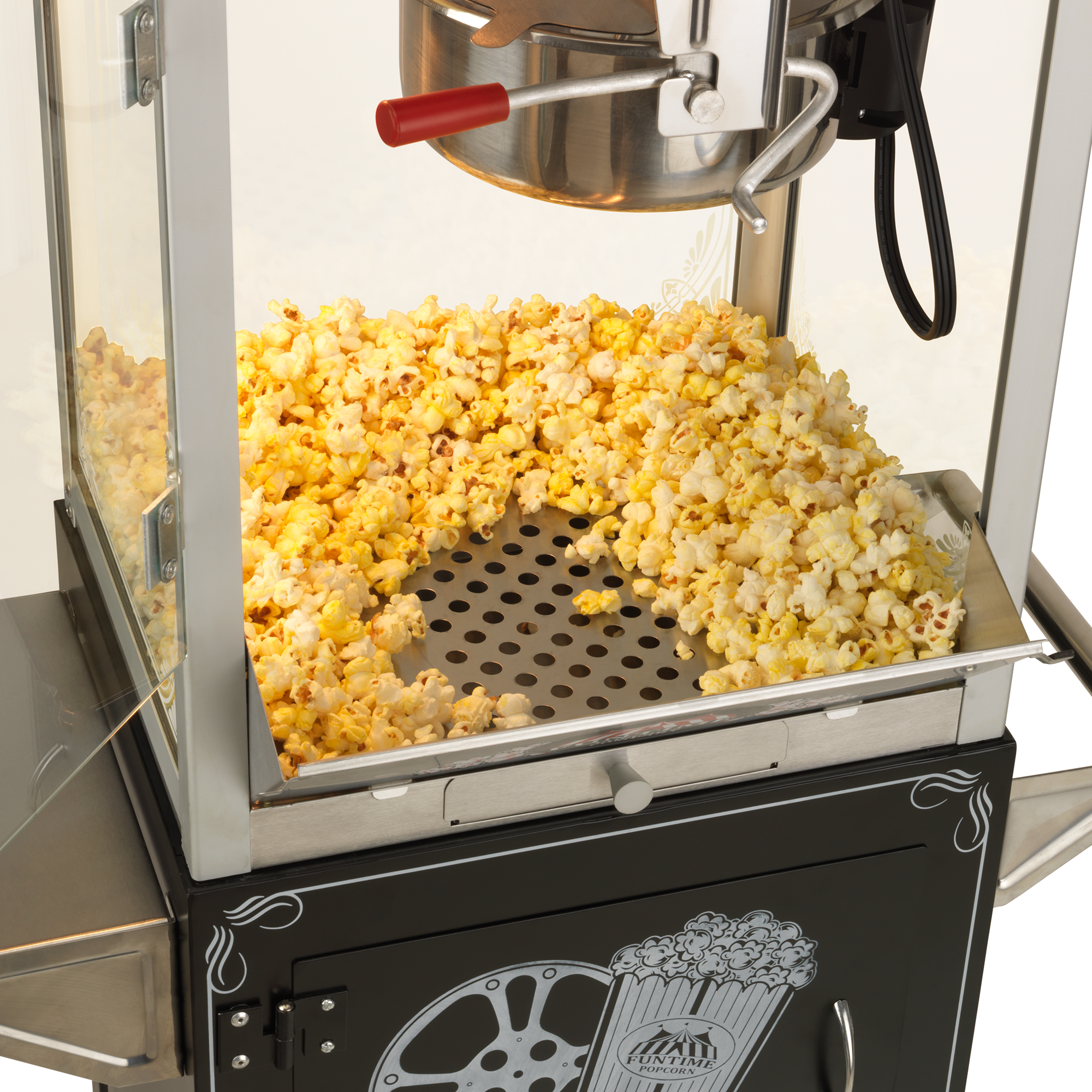 Funtime Palace Popper 8oz Hot Oil Popcorn Machine with Cart