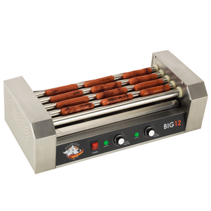 Roller Dog RDB12SS Commercial Style 12 Hot Dog 5 Roller Grill Cooker Machine