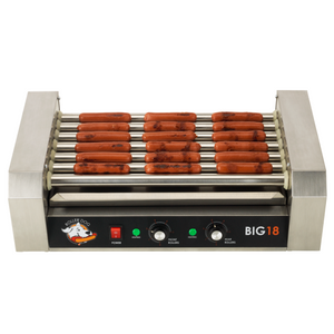 Roller Dog RDB18SS Commercial Style 18 Hot Dog 7 Roller Grill Cooker Machine