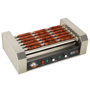 Roller Dog RDB18SS Commercial Style 18 Hot Dog 7 Roller Grill Cooker Machine