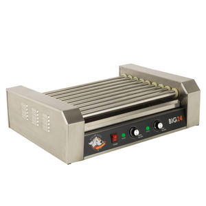 Roller Dog RDB24SS Commercial Style 24 Hot Dog 9 Roller Grill Cooker Machine