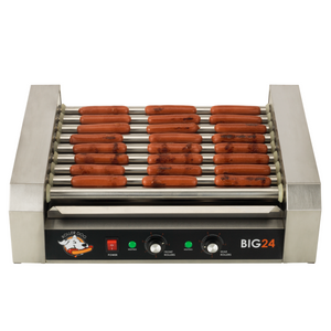 Roller Dog RDB24SS Commercial Style 24 Hot Dog 9 Roller Grill Cooker Machine