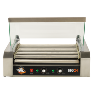 Roller Dog RDB24SS Commercial Style 24 Hot Dog 9 Roller Grill Cooker Machine