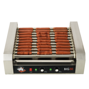 Roller Dog RDB30SS Commercial Style 30 Hot Dog Roller Grill Cooker Machine