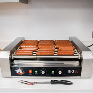 Roller Dog RDB30SS Commercial Style 30 Hot Dog Roller Grill Cooker Machine