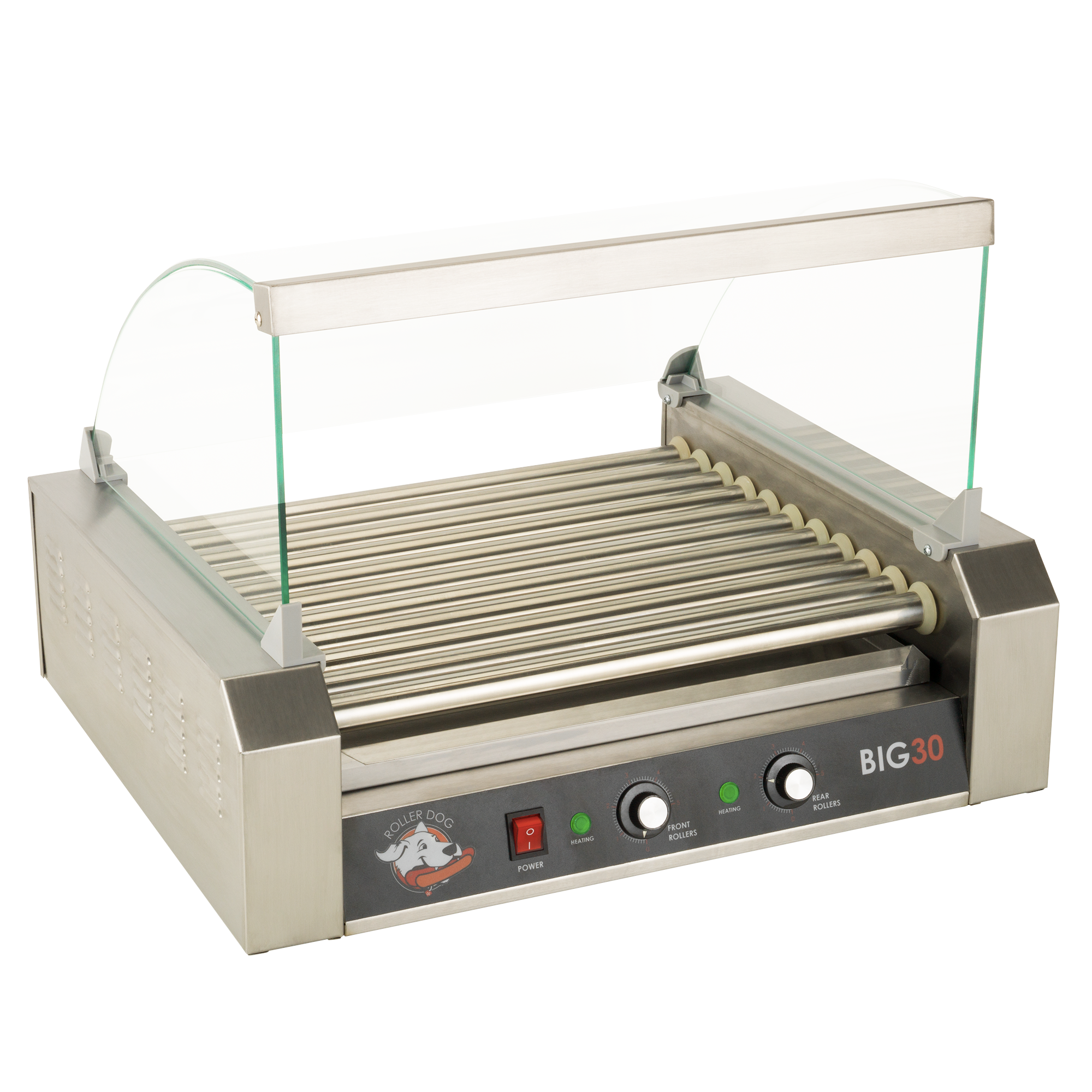 Roller Dog RDB30SS Commercial Style 30 Hot Dog Roller Grill Cooker Mac -  funtimepopcorn